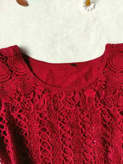 Blusa de tule e renda ruby - P na internet