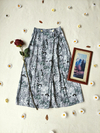 Saia midi branca/cinza/preta vintage - P
