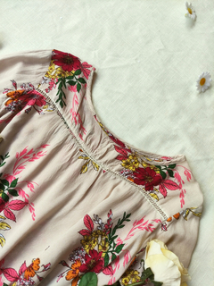 Blusa rose floral Juliet - GG - loja online