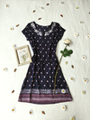 Vestido marinho estilo indiano - P
