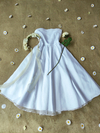 Vestido branco super midi de organza - PP