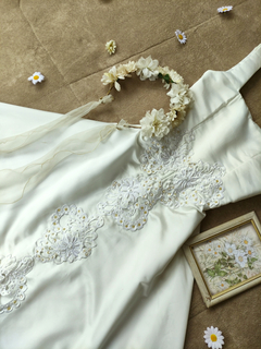 Vestido de noiva off white pérola - P