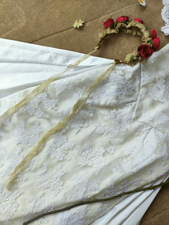Vestido de noiva vintage com cauda longa - P - Themargare