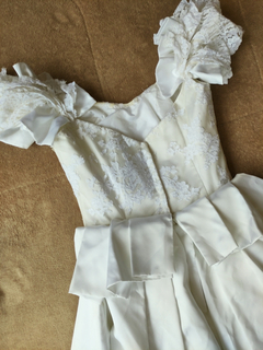 Vestido de noiva vintage com cauda longa - P - comprar online