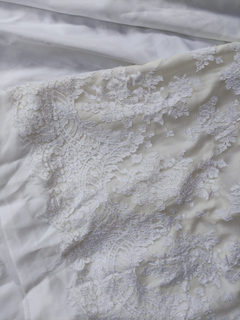 Vestido de noiva vintage com cauda longa - P - loja online