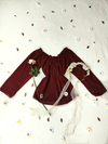 Blusa bordô levinha ciganinha - G