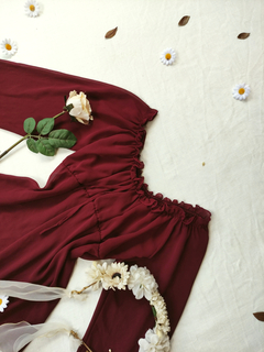 Blusa bordô levinha ciganinha - G - comprar online