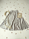 Saia longa super midi cinza prata festa vintage - G