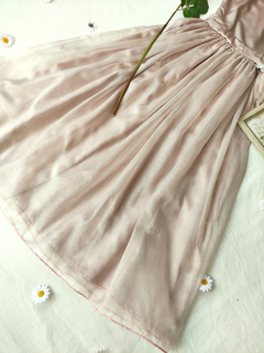 Imagem do Vestido de festa rose franzido princesa bailarina vintage - P