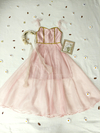 Vestido festa rose de organza princesa - P - comprar online