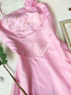 Vestido festa longo rosa princesa - GG - loja online