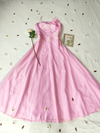 Vestido festa longo rosa princesa - GG