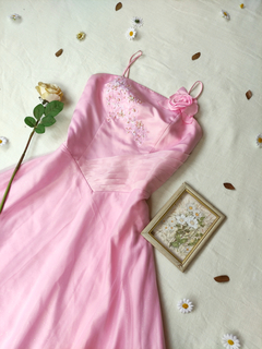 Vestido festa longo rosa princesa - GG na internet