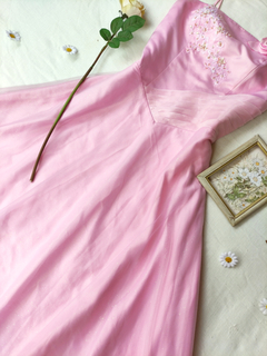 Vestido festa longo rosa princesa - GG - loja online