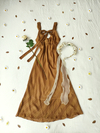 Vestido festa super midi caramelo de laço Yessica - M