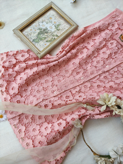 Imagem do Camisa vintage rosa bordada a mão girassóis - G