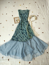 Vestido longo azul de voil Yessica - M/G