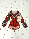Blusa estilo indiana terracota Absolutt - P