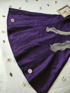 Vestido festa roxo tafetá sem alças - M na internet