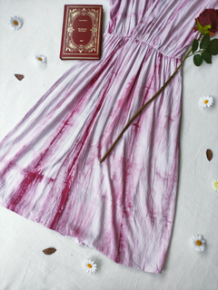 Vestido rosa listas transpassado - M/G - Themargare