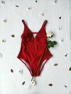 Maiô vermelho flor - M/G