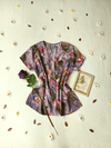 Camisa vintage lilás/oxa floral - GG