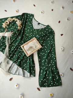 Blusa bata verde poá shein - 4XL