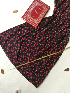 Vestido preto cerejas Blue Steel - P - Themargare
