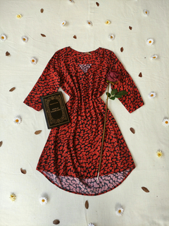 Vestido chemise terracota - G