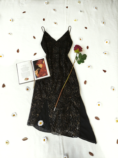 Vestido super midi tule renda Morena Rosa - P