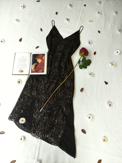 Vestido super midi tule renda Morena Rosa - P na internet