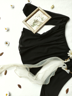 Imagem do Blusa preta social ciganinha - P