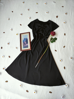 Vestido preto social evasê boneca - G - comprar online
