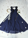 Vestido longo festa marinho princesa - GG