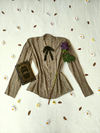 Camisa bege vintage clássica - M