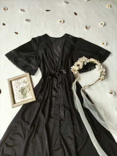 Camisola penhoar preto vintage Cecil - M/G - comprar online