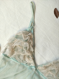 Blusinha baby doll de tule e rendinhas - P - loja online