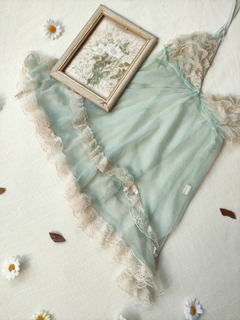 Imagem do Blusinha baby doll de tule e rendinhas - P