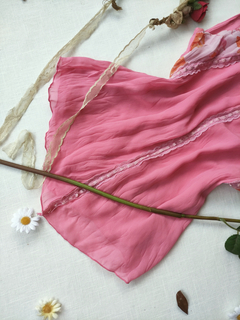 Blusa rosa amassadinha vintage - P - Themargare