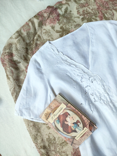 Camisa de linho bordada vintage - GG - comprar online