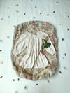 Blusa boho ciganinha bege natural - M