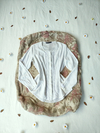Camisa de cambraia zaza com rendinhas - P/M
