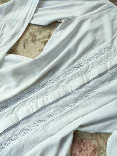 Camisa de cambraia zaza com rendinhas - P/M - comprar online