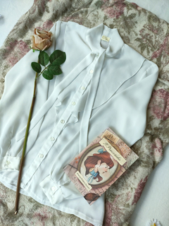 Camisa gola laço vintage de Portugal - M/G na internet