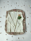 Tricot sueter nuvem de botões - XG