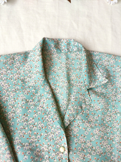 Camisa verde floral liberty vintage romântica - G na internet