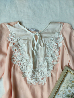 Camisa rose/salmão estilo vintage - M - comprar online
