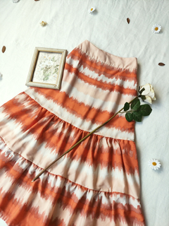 Saia longa/super midi 3 marias laranja - M - comprar online