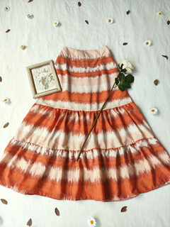 Saia longa/super midi 3 marias laranja - M - comprar online