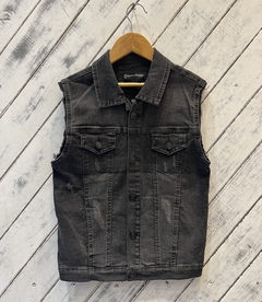 Chaleco negro de jean